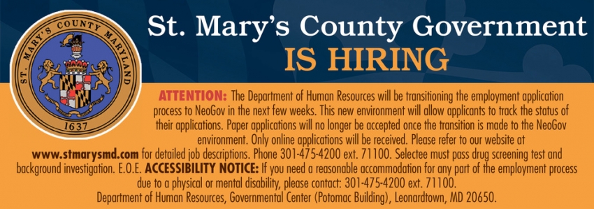St. Mary's County Maryland Is Hiring