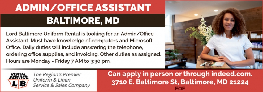 Admin/Office Assistant 