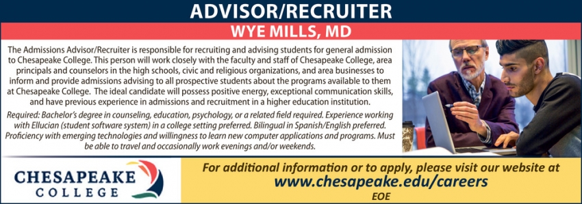 Advisor/Recruiter