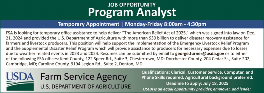 U.S. Department Of Agriculture