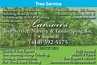 Larson's Tree Service & Landscaping, Ltd