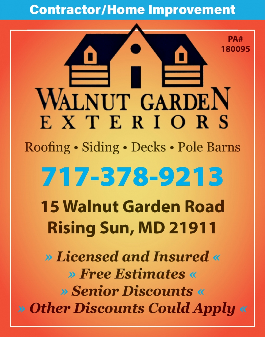 Walnut Garden Exteriors