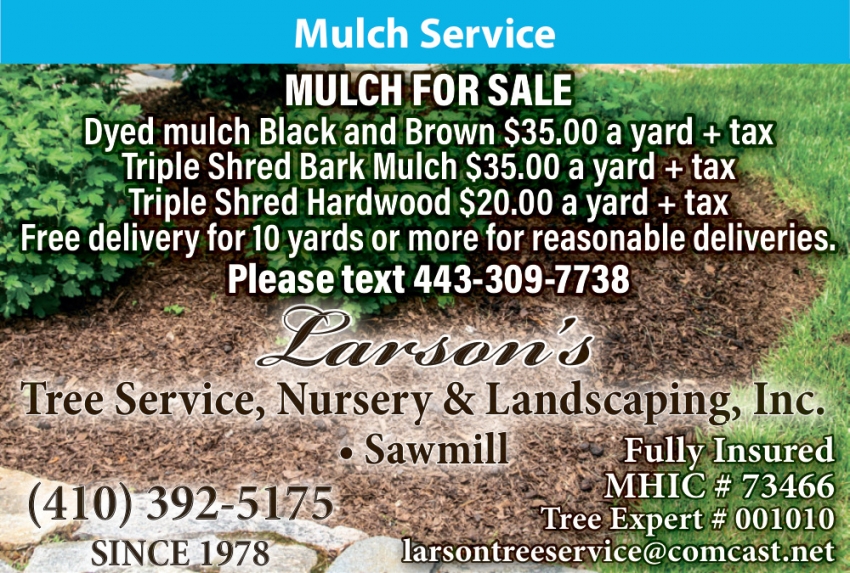 Larson's Nursery, Tree Service & Firewood Inc.