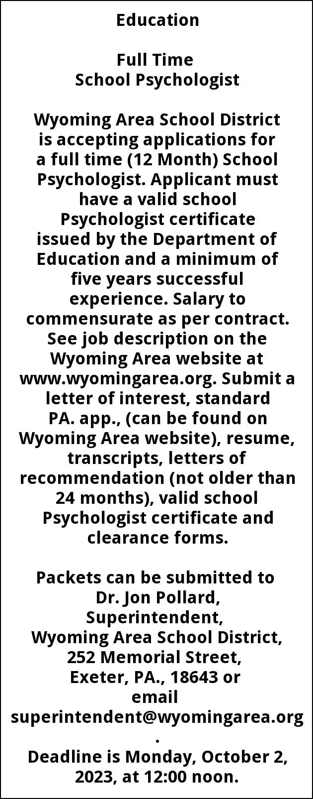 School Psychologist
