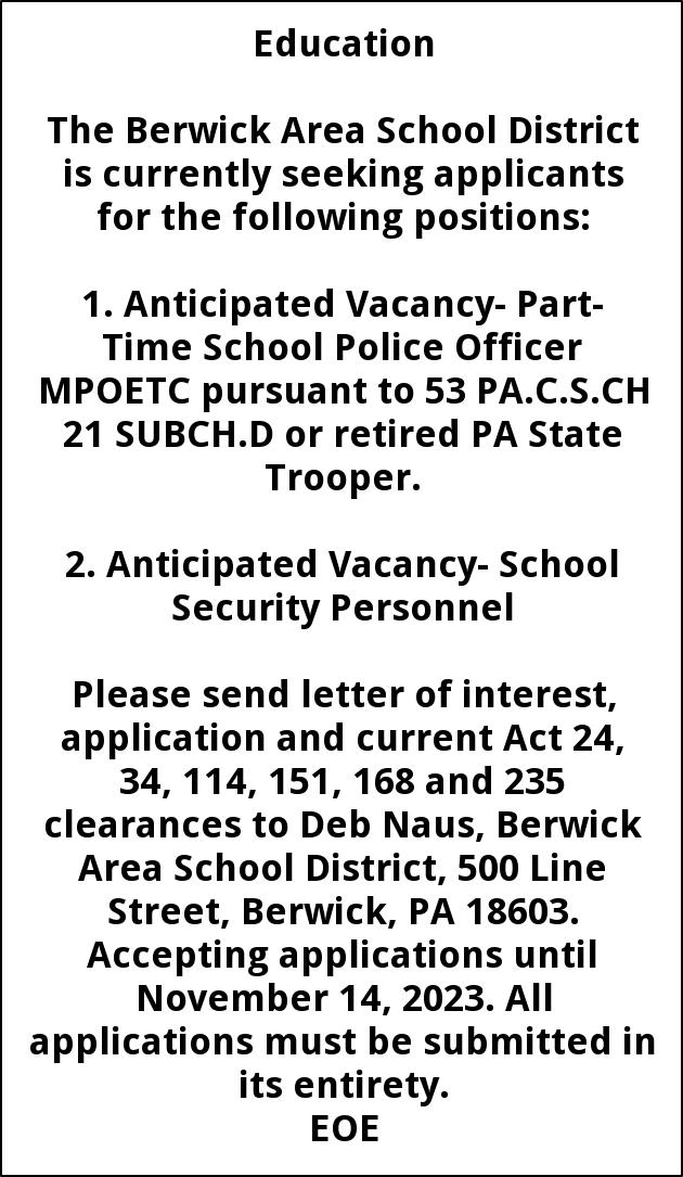 School Police Officer, School Security Personnel