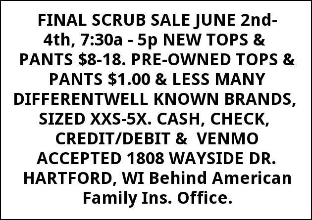 Final Scrub Sale