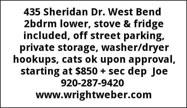 435 Sheridan Dr. West Bend