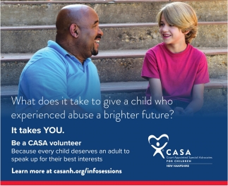 Be a CASA Volunteer, CASA New Hampshire, Manchester, NH