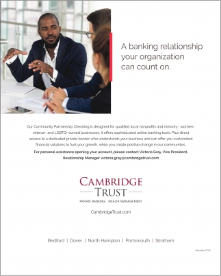 A Banking Relationship Your Organization Can Count On