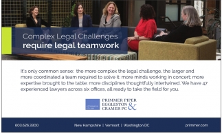 Complex Legal Challenges Require Legal Teamwork