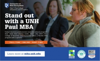 Stand Out With A UNH Paul MBA