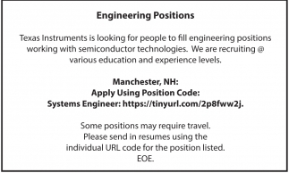 Engineering Positions 