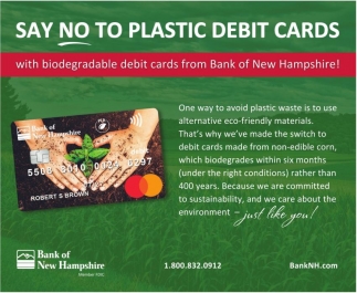Say No to Plastic Debit Cards