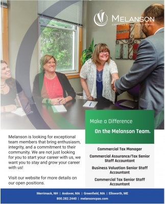 Make a Difference On The Melanson Team
