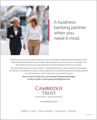 A Business Banking Partner When You Need It most