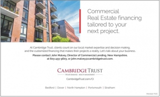 Commercial Real Estate Financing Tailored To You