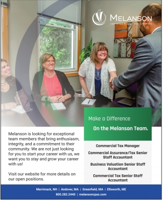 Make A Difference On The Melanson Team