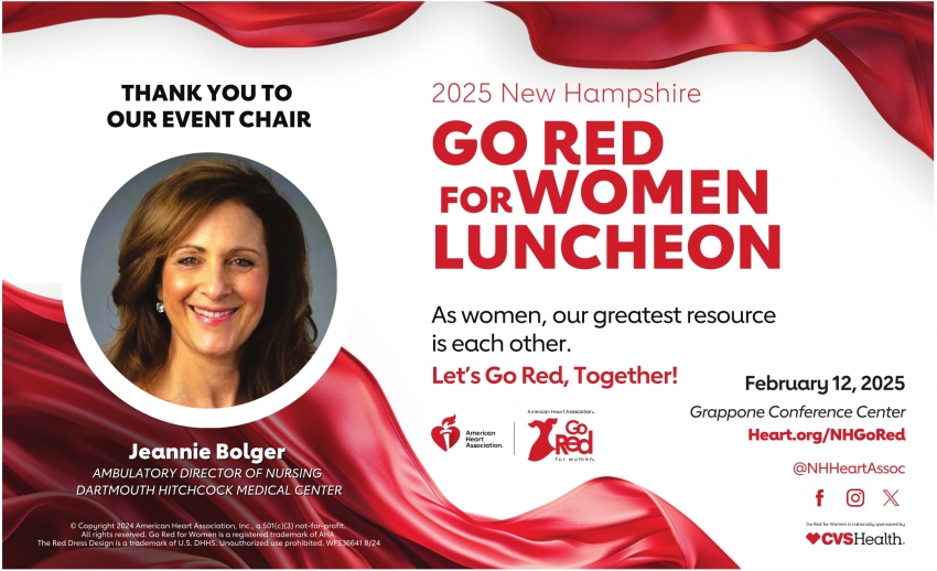 2025 New Hampshire God Red for Women Luncheon (February 12, 2024)