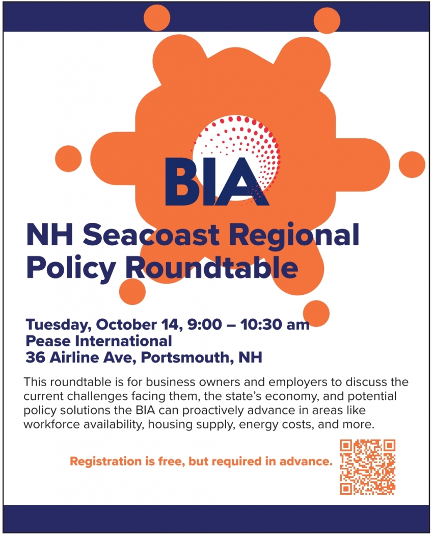 NH Seacoast Regional Policy Roundtable (October 14, 2025)