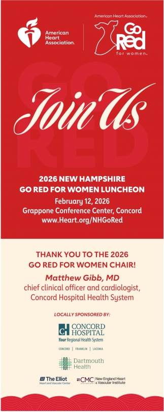 2026 New Hampshire Go Red for Women Luncheon