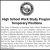 High School Work Study Program Temporary Positions