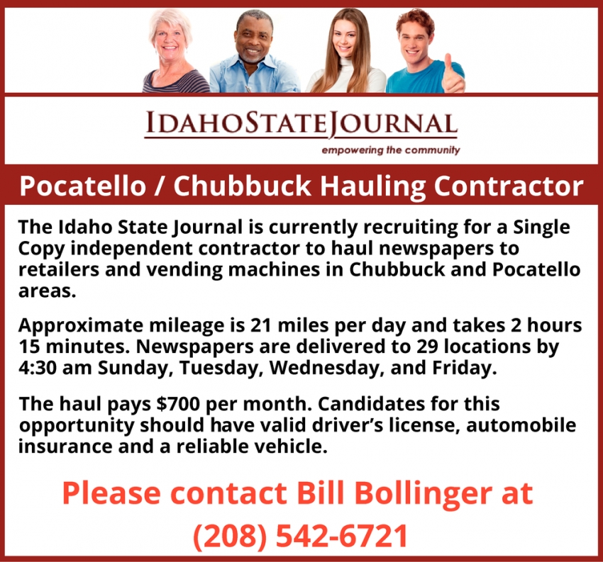 Pocatello / Chubbuck Hauling Contractor