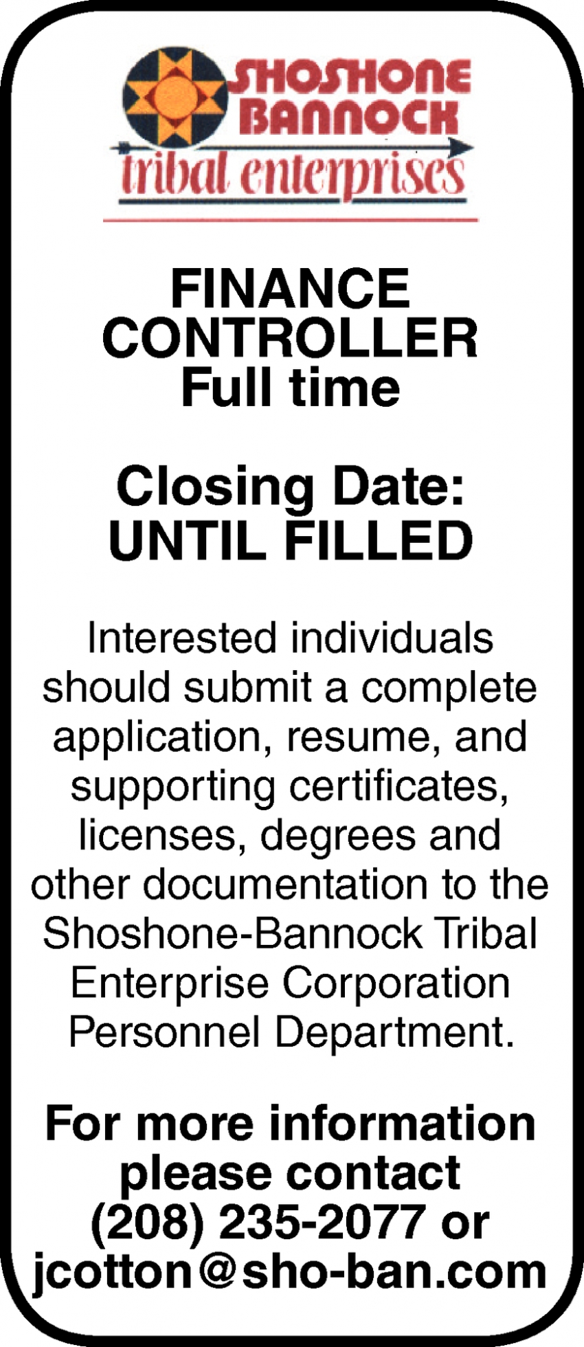 Finance Controller