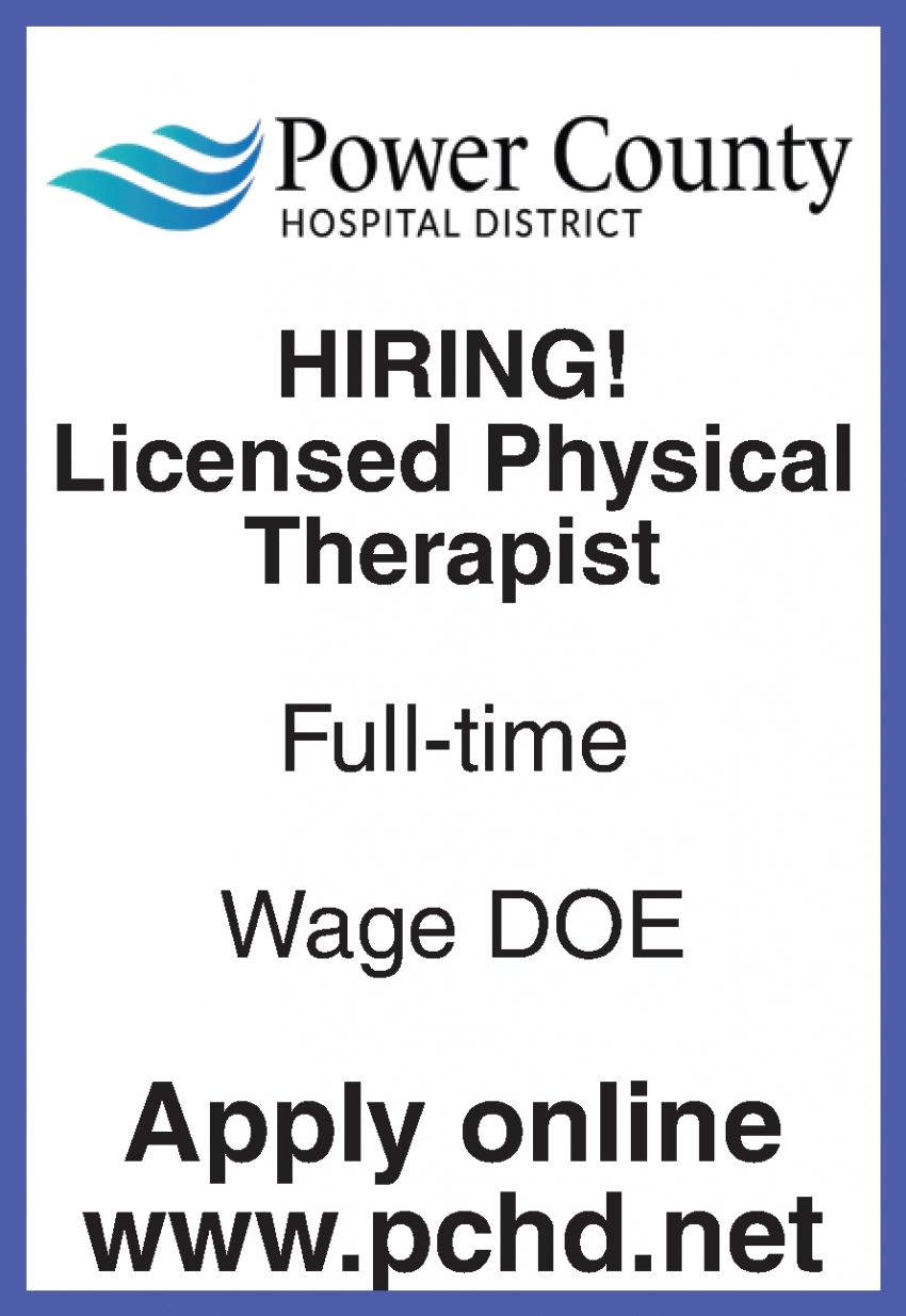 HIRING! Licensed Physical Therapist