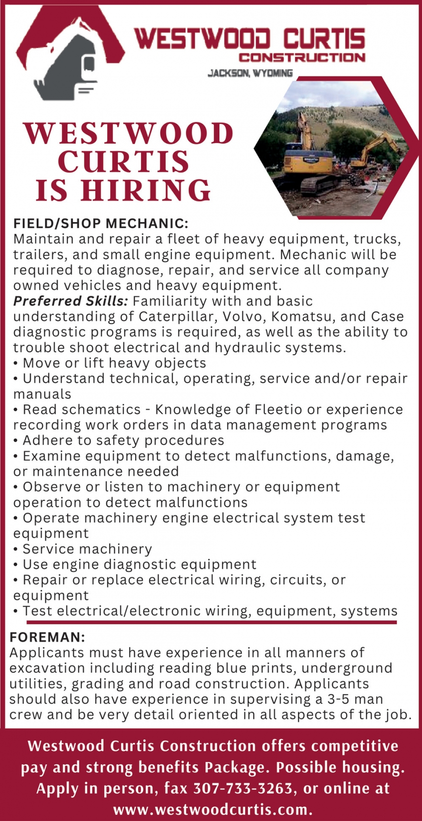 Field/Shop Mechanic