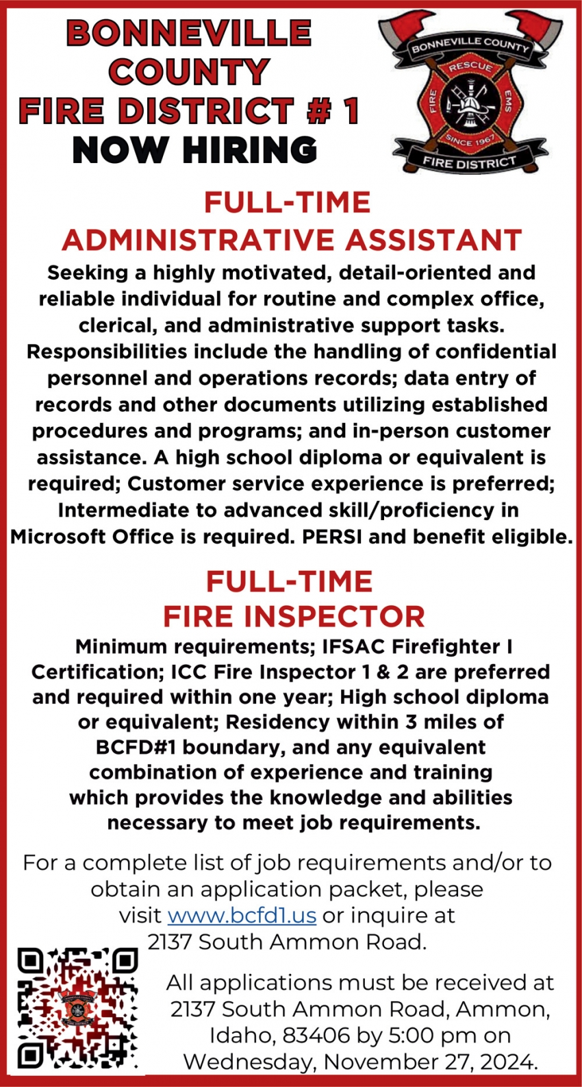 Bonneville County Fire District #1