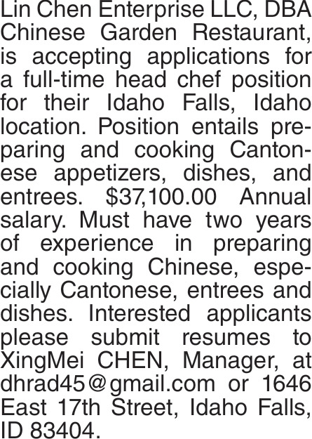 Lin Chen Enterprise LLC