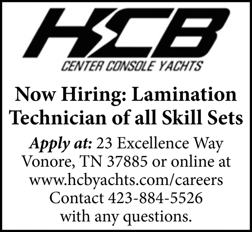 hcb yachts jobs