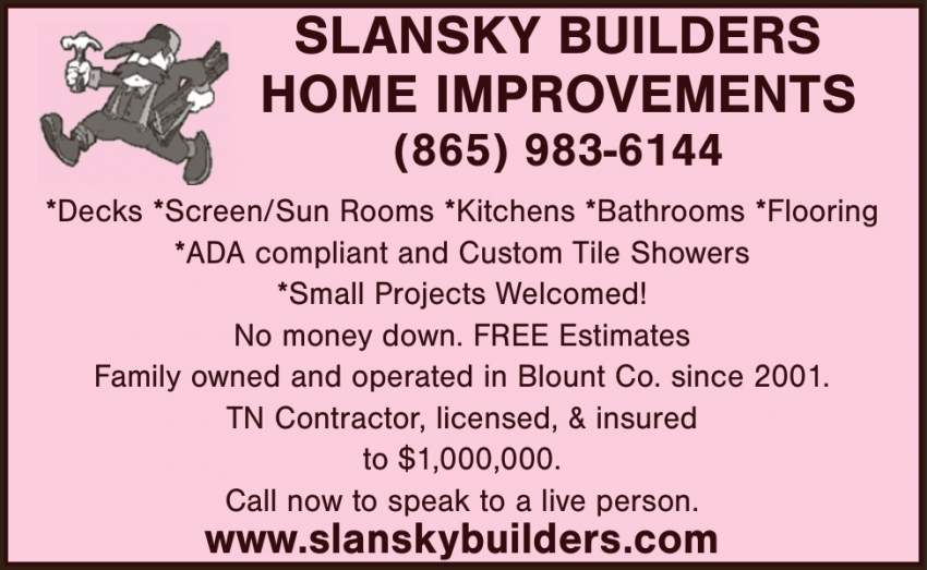 Slansky Builders Home Improvements