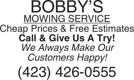 Bobby's Mowing Service