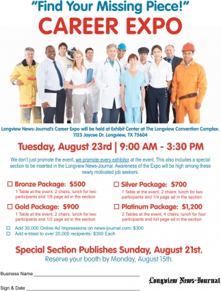 Longview News-Journal - Career Expo (August 23, 2022) in Longview, TX