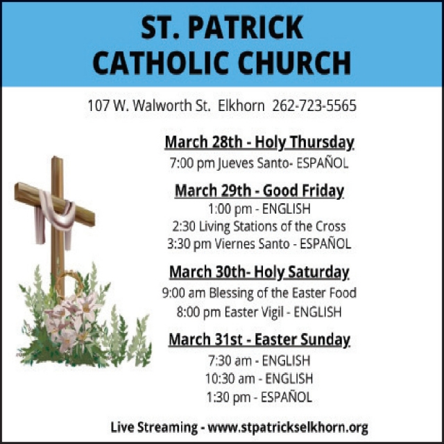 Live Streaming, St. Patrick Catholic Church