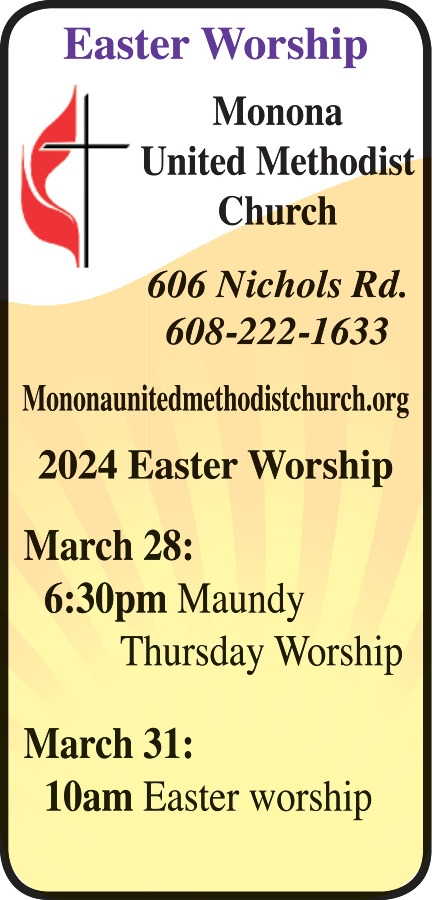 Easter Worship, Monona United Methodist Church, Monona, WI