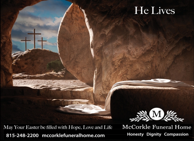 May Your Easter Be Filled with Hope., McCorkle Funeral Home, Durand, IL