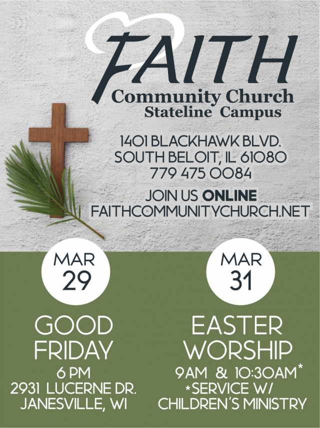 Good Friday, Faith Community Church, Janesville, WI