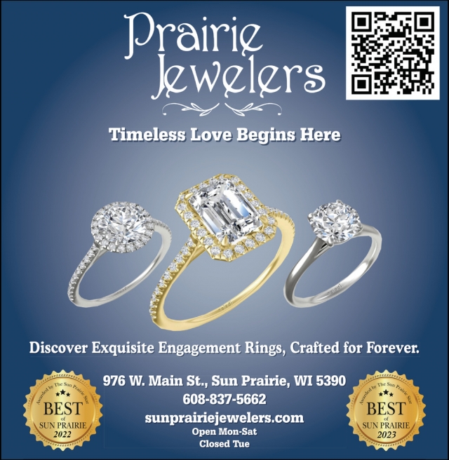 Timeless Love Begins Here, Prairie Jewelers, Sun Prairie, WI