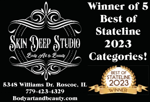 Best Of Stateline 2023, Skin Deep Studio, Superior, WI