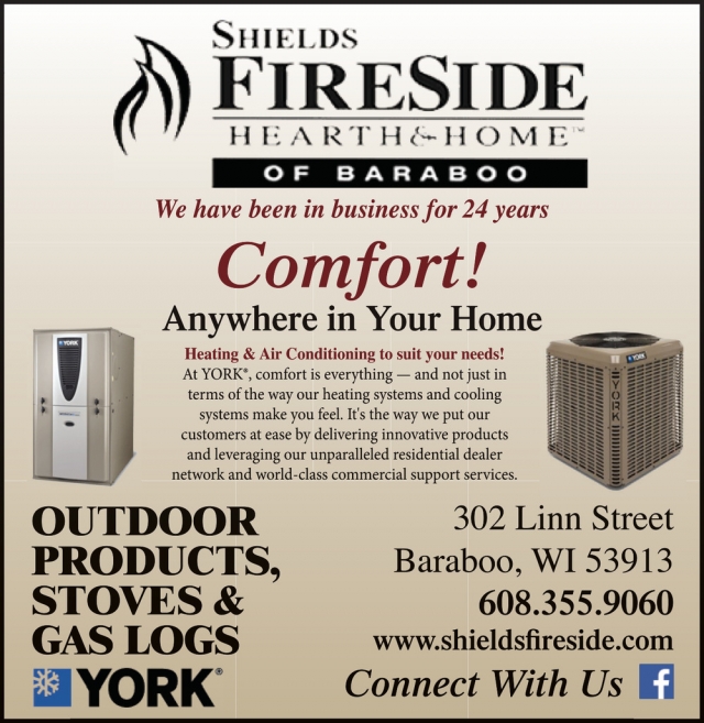 Outdoor Products, Shields Fireside Hearth & Home, Baraboo, WI