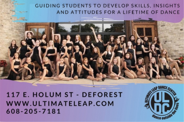 Guiding Students To Develop Skills, Insights And Attitudes For A Lifetime Of Dance, Ultimate Leap Dance Center, De Forest, WI