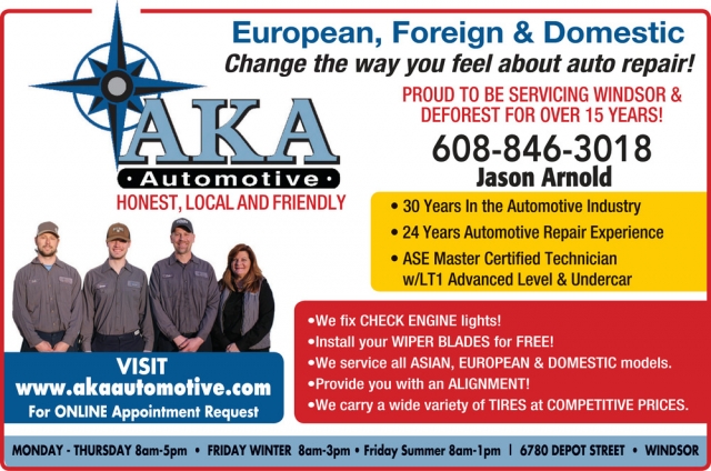 European, Foreign & Domestic, AKA Automotive LLC, Windsor, WI