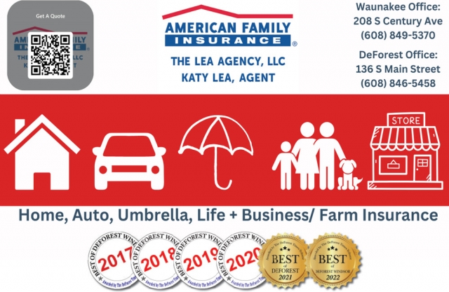 Insurance, American Family Insurance The Lea Agency, LLC - Waunakee / DeForest