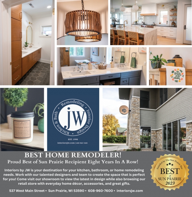 Best Home Remodeler!, Interiors by JW, Sun Prairie, WI