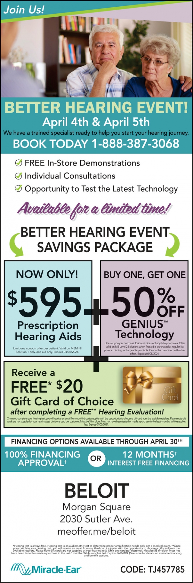 Better Hearing Event!, Miracle Ear, Janesville, WI
