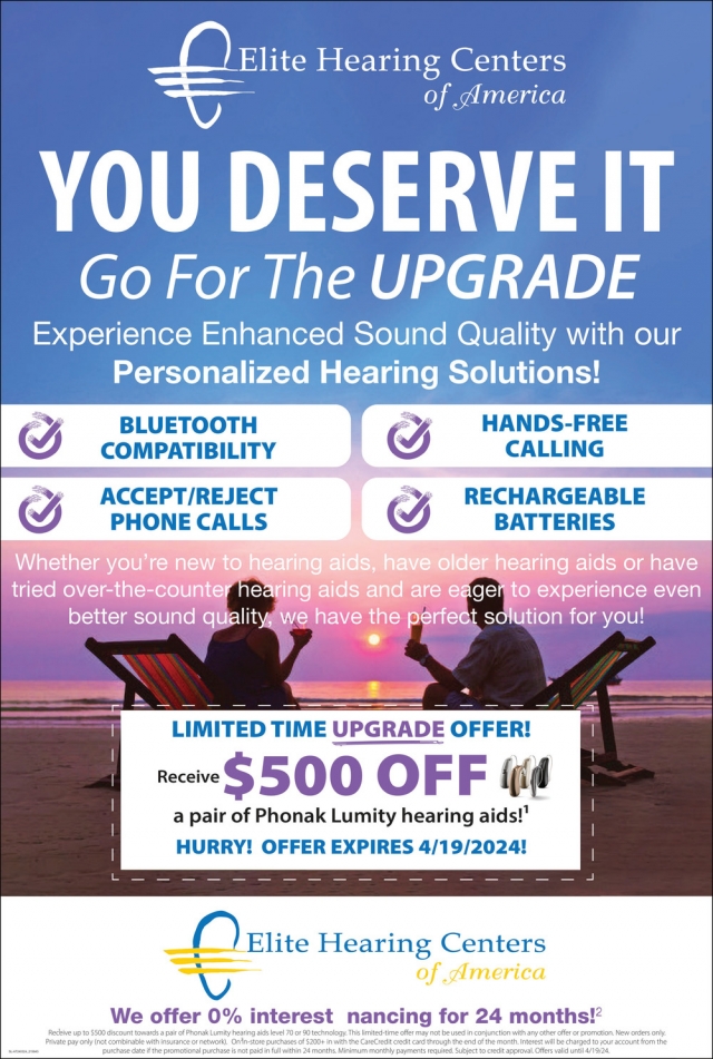 Go for The Upgrade, Elite Hearing Centers of America, Waukesha, WI