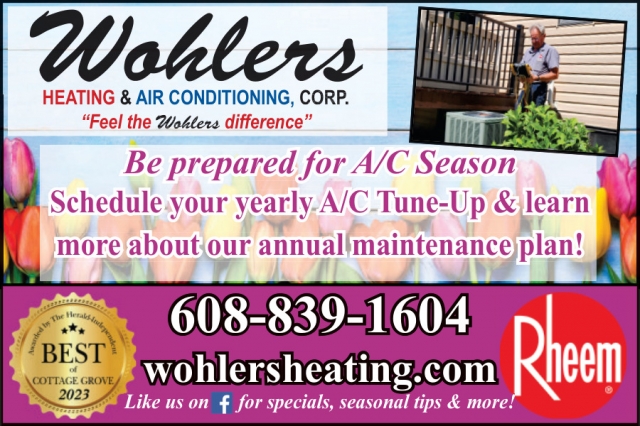 Heating & Air Conditioning, Wohlers Heating & Air Conditioning Corp., Cottage Grove, WI