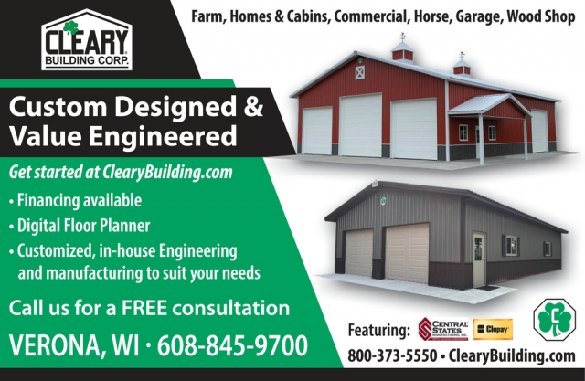 Custom Designed & Value Engineered, Cleary Building Corp.